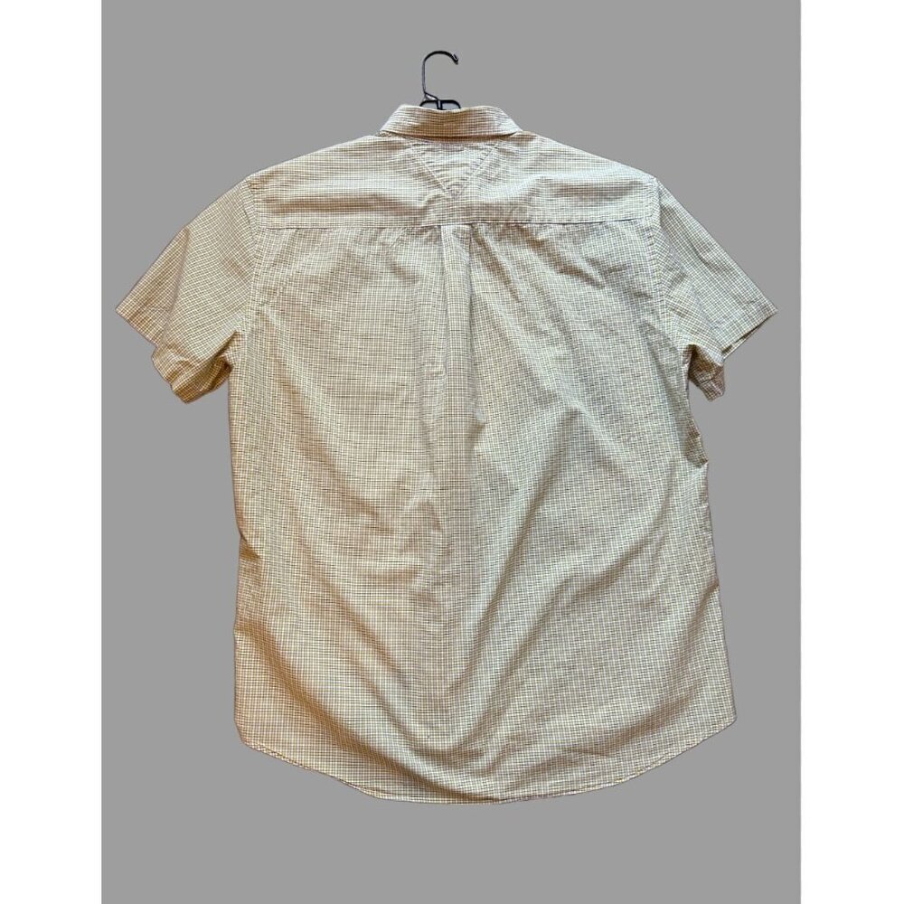 Tommy Hilfiger Men’s Yellow & White Micro Check Button Front Shirt XL 50” Chest - Picture 2 of 7